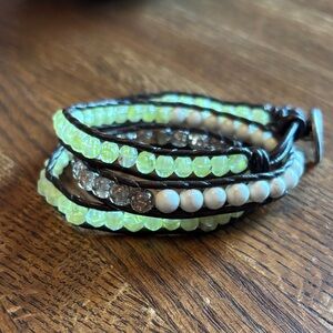 Elegant Multi-Color Beaded Wrap Bracelet